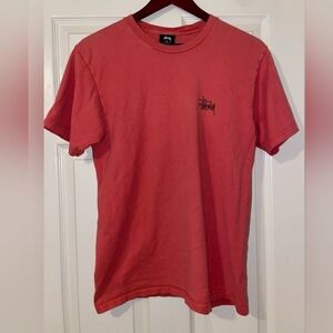 Vintage Stussy Salmon/Pink T-shirt Size Medium